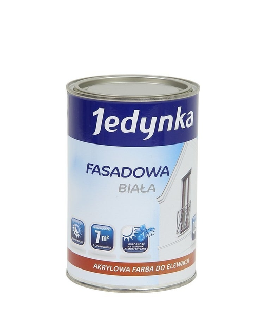 Zdjęcie: Farba fasadowa 0,9 L biała JEDYNKA