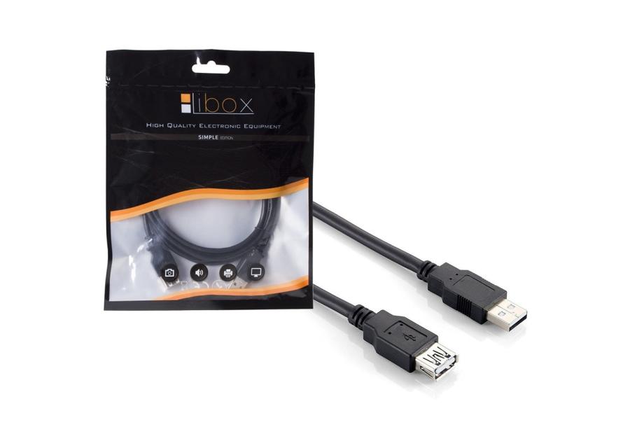 Zdjęcie: Kabel USB typ A wtyk-gniazdo 1,8/1,2 m LB0015 LIBOX
