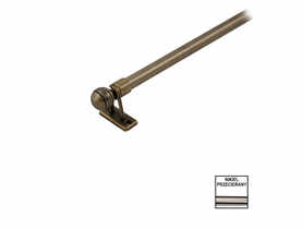 Karnisz pojedynczy Mini Zeus 10 mm - 60 cm kulka nikiel KARWEL