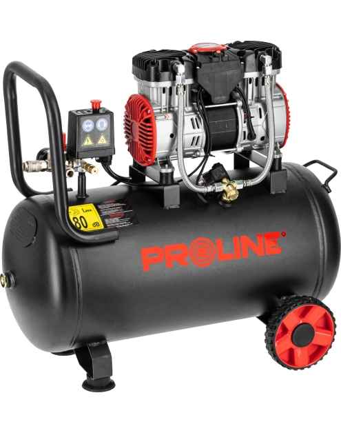 Zdjęcie: Kompresor bezolejowy 50 L, 1500W/2KM, 8bar, 254L/min PROLINE