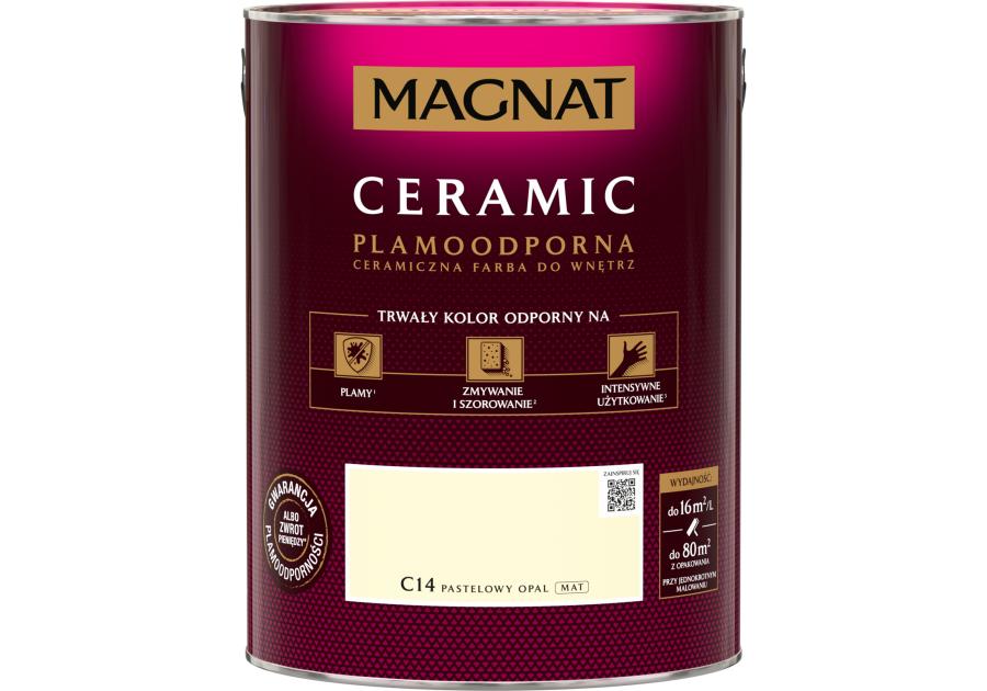 Zdjęcie: Farba Ceramic pastelowy opal C14 5L MAGNAT