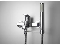 Zdjęcie: Uchwyt słuchawki prysznicowej do baterii wannowych - ruchomy chrom DEANTE