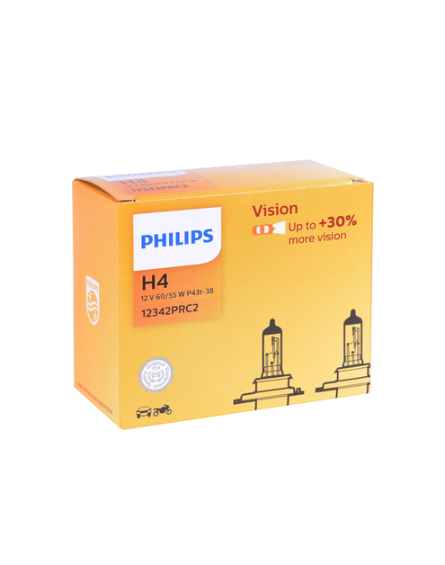 Zdjęcie: Żarówka H4 60/55 W P43 Vision C2 PH Dwupak PHILIPS