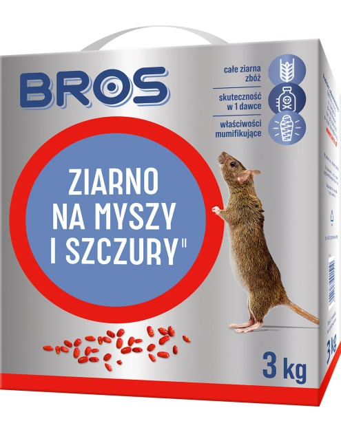 Zdjęcie: Ziarno na myszy i szczury 3 kg BROS