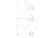 Zdjęcie: Bateria natryskowa Ava New chrom INVENA