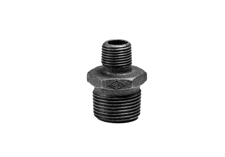 Zdjęcie: Nypel redukcyjny czarny 3/4"x1/2" DURO