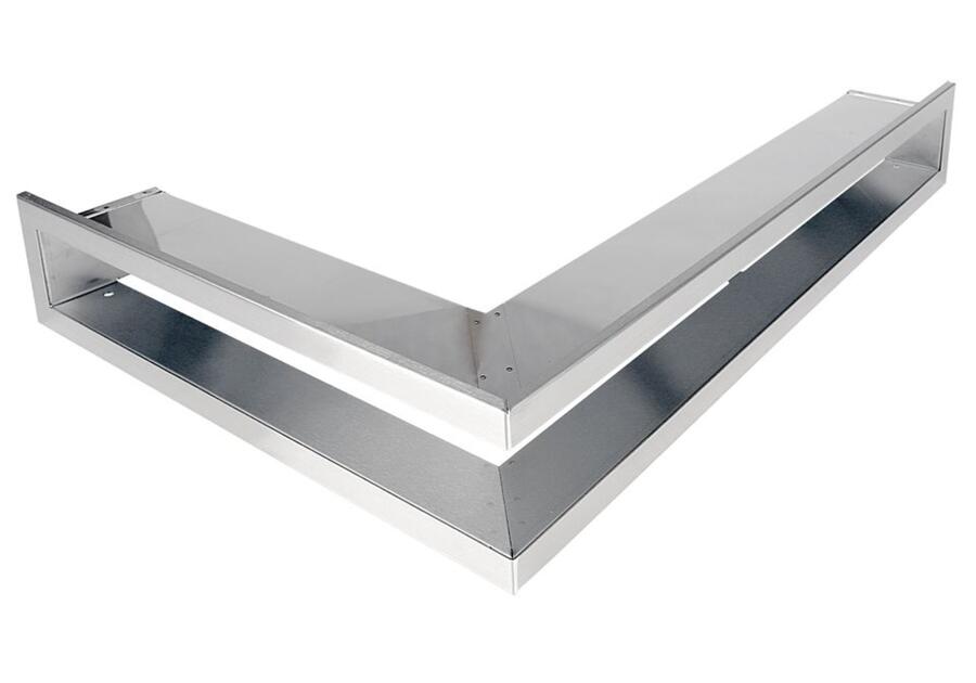 Zdjęcie: Kratka kominkowa otwarta narożna lewa 60x40x6 cm inox PARKANEX