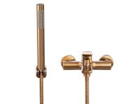 Zdjęcie: Bateria wannowa z zestawem natryskowym w komplecie Neri Plus miedź INVENA