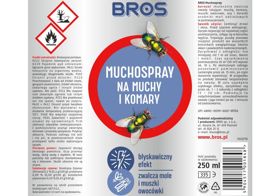 Zdjęcie: Muchospray 250 ml BROS