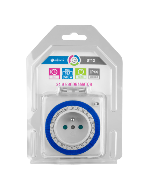 Zdjęcie: Programator czasowy analogowyIP44 - DT13 DPM SOLID