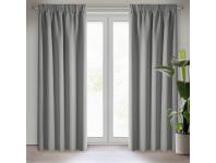 Zdjęcie: Zasłona gotowa D91 Parisa na taśmie 140x270 cm szary EUROFIRANY