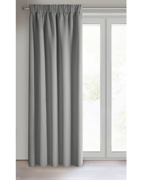 Zdjęcie: Zasłona gotowa D91 Parisa na taśmie 140x270 cm szary EUROFIRANY