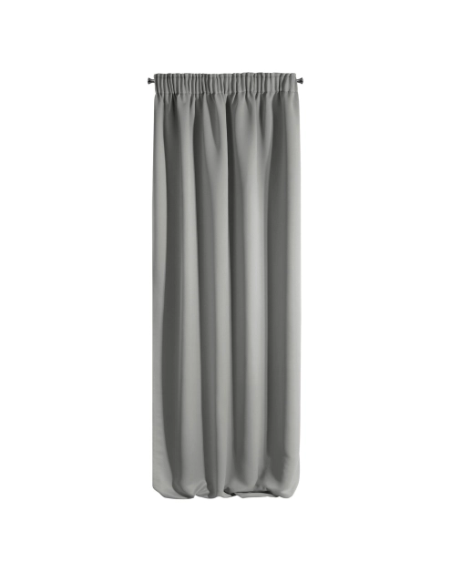Zdjęcie: Zasłona gotowa D91 Parisa na taśmie 140x270 cm szary EUROFIRANY