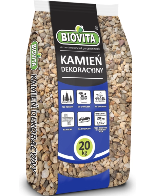 Zdjęcie: Otoczak Żwir Miodowy 8-16mm 20 Kg BIOVITA