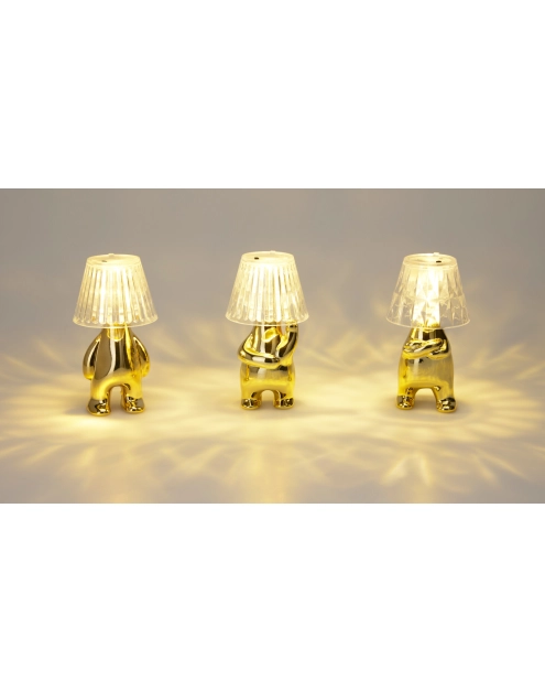 Zdjęcie: Lampka stołowa 6x12 cm złota KOOPMAN