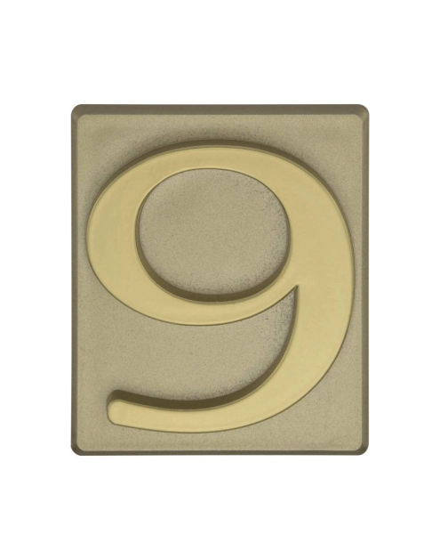Zdjęcie: Cyfra 9 PCV samoprzylepna 4x4,7 cm oliwka DOMINO