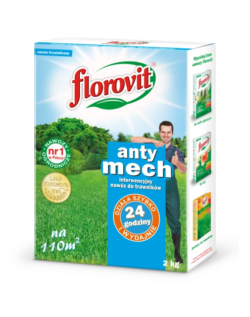 Zdjęcie: Nawóz interwencyjny do trawników Anty-mech 2 kg FLOROVIT