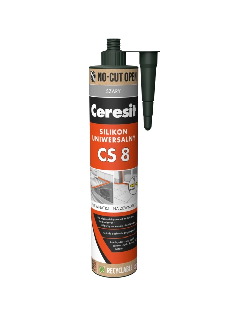 Zdjęcie: Silikon uniwersalny szary 280 ml CS8 CERESIT
