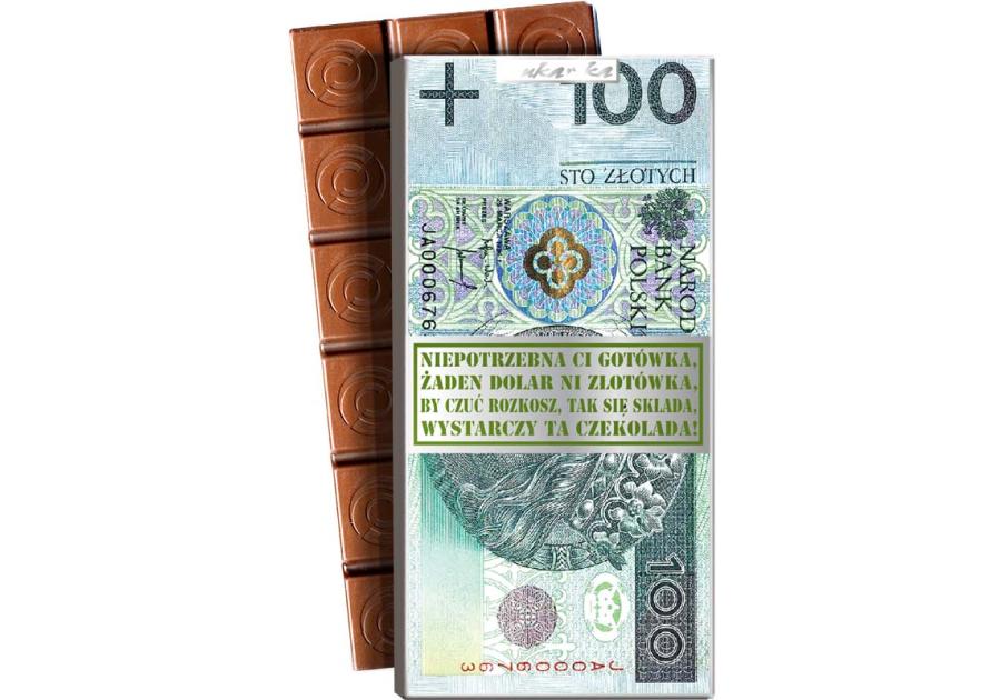 Zdjęcie: CZEKOLADA 090 (100 zł) BANKNOT CZK-090