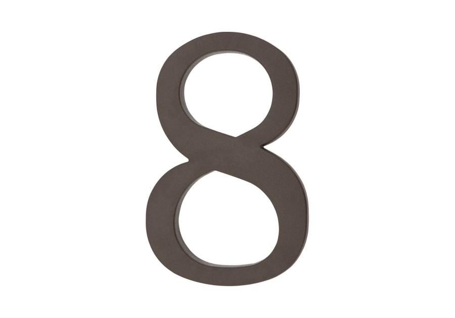 Zdjęcie: Cyfra 8 plastikowa brązowa 180 mm METRO