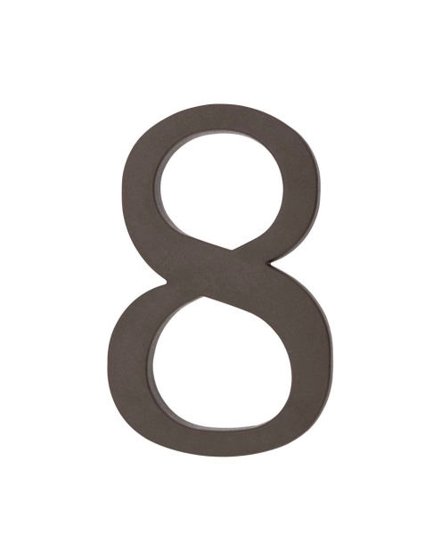 Zdjęcie: Cyfra 8 plastikowa brązowa 180 mm METRO