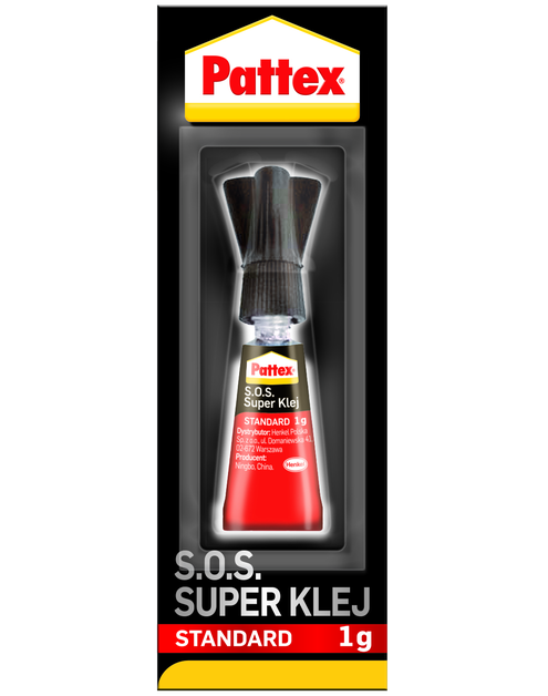 Zdjęcie: Klej S.O.S. Super Klej Standard 1 g PATTEX