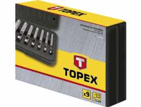 Wycinaki do otworów, zakres 3-12 mm, 9 sztUK TOPEX