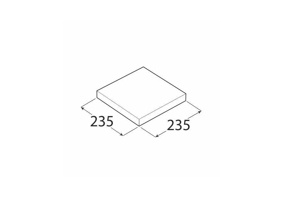 Zdjęcie: Półka samowisząca biała 23,5x23,5 cm VELANO