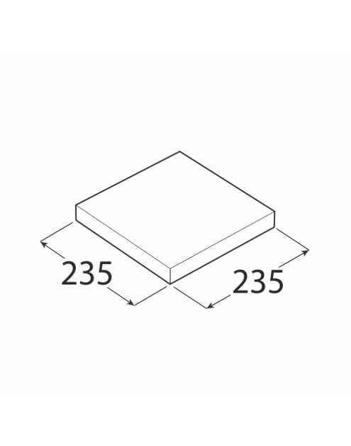 Zdjęcie: Półka samowisząca biała 23,5x23,5 cm VELANO