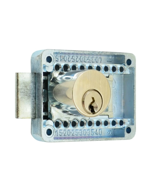 Zdjęcie: Zamek meblowy wierzchni niklowany 50720 LOB