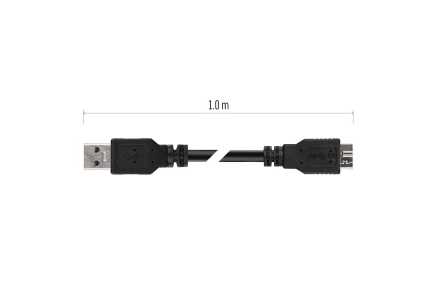 Zdjęcie: Kabel USB 3.0 A/M-Micro B/M 1m EMOS