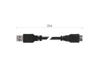 Zdjęcie: Kabel USB 3.0 A/M-Micro B/M 1m EMOS
