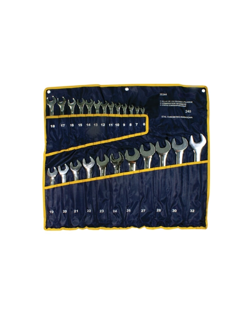 Zdjęcie: Klucze oczkowo-płaskie 6-32 mm - 24 szt. MEGA