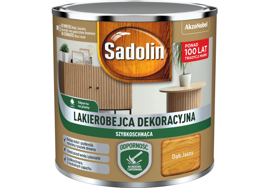Zdjęcie: Lakierobejca dekoracyjna Jasny dąb 0,2 L SADOLIN