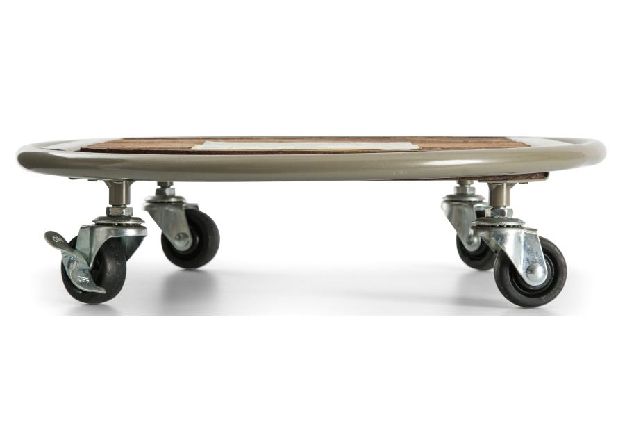 Zdjęcie: Podstawka na kółkach pod doniczkę Floraroll Metal Wood, fi35 cm FSC-FR NORTENE