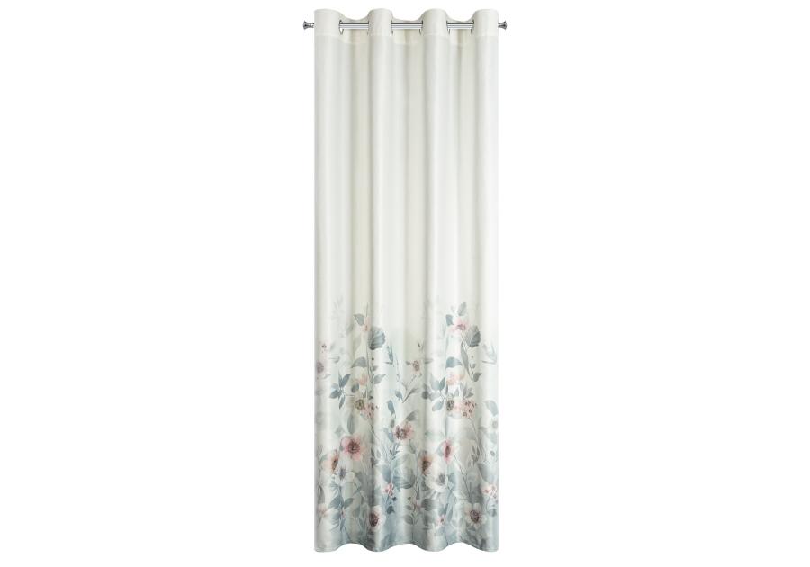 Zdjęcie: Zasłona gotowa Elia 140x250 cm biało-srebrny EUROFIRANY