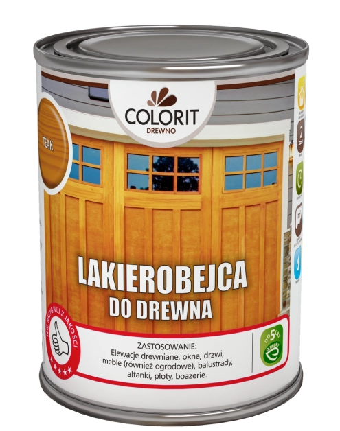 Zdjęcie: Lakierobejca do drewna, kasztan 750 ml COLORIT