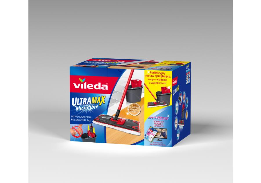 Zdjęcie: Mop Ultramax + ścierka Actifibre box zestaw VILEDA