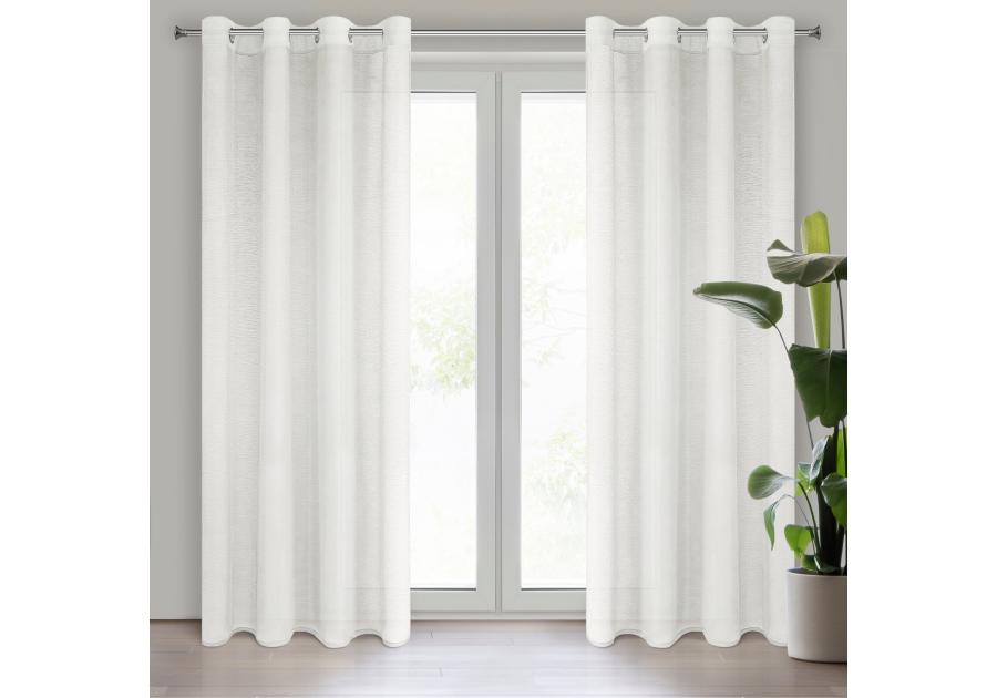 Zdjęcie: Firana gotowa Rebecca 140 x 250 cm kremowy EUROFIRANY