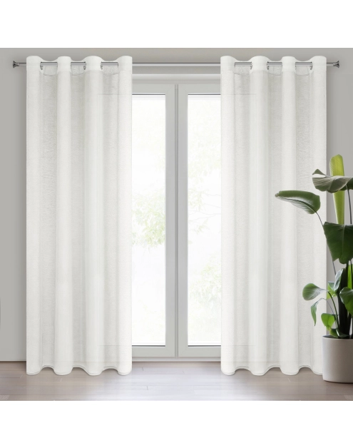 Zdjęcie: Firana gotowa Rebecca 140 x 250 cm kremowy EUROFIRANY