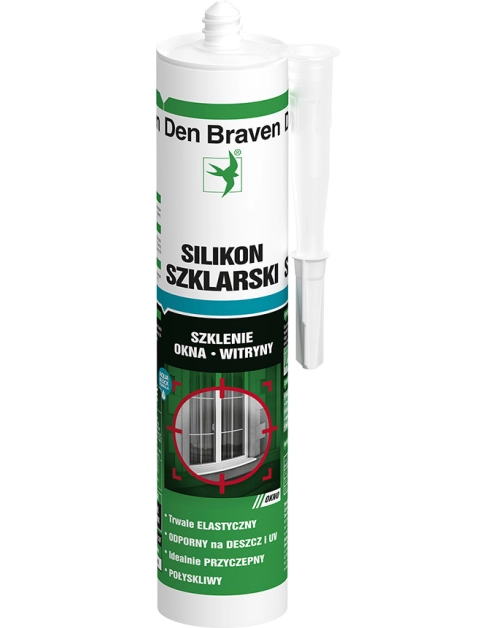 Zdjęcie: Silikon szklarski Silicone-Window biały 280 ml DEN BRAVEN