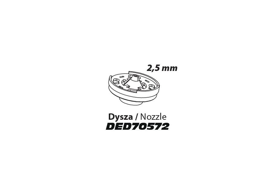 Zdjęcie: Dysza 2,5 mm do DED7057 DEDRA