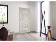 Zdjęcie: Drzwi wewnętrzne 90 cm prawe 4/4 dąb srebrny lakierowany Milano VOSTER