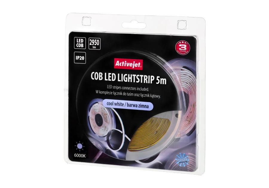 Zdjęcie: Taśma LED COB 5 m barwa zimna IP20 ACTIVEJET
