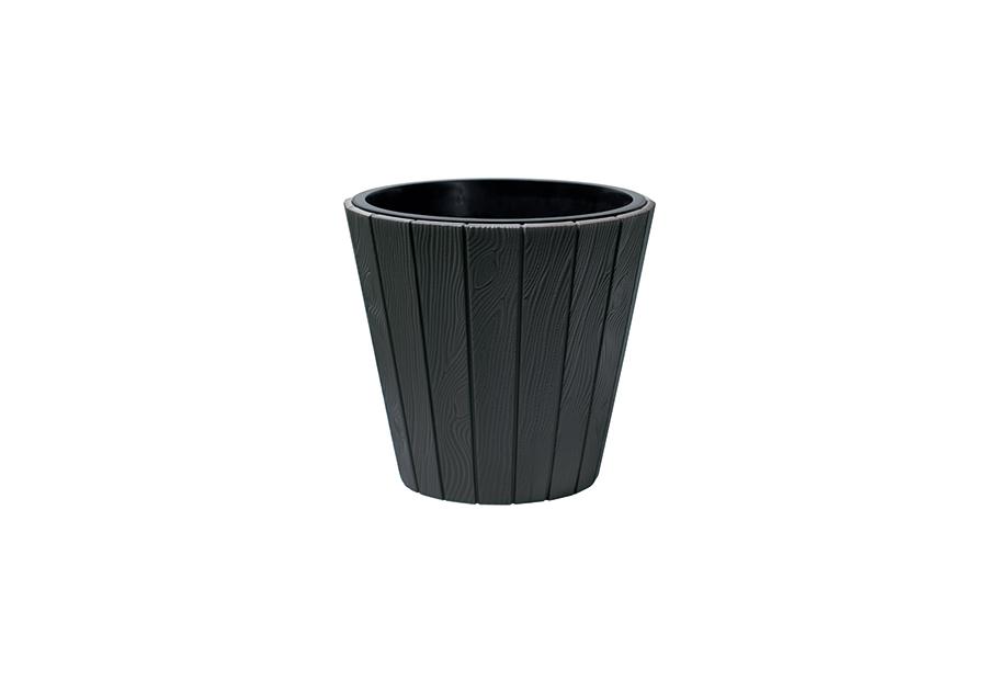 Zdjęcie: Donica Woode antracyt 40 cm PROSPERPLAST