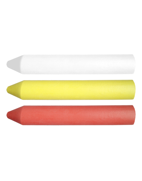 Zdjęcie: Kreda techniczna biała, żółta i czerwona (olejowa), 13 x 85 mm, 3 sztuki NEO