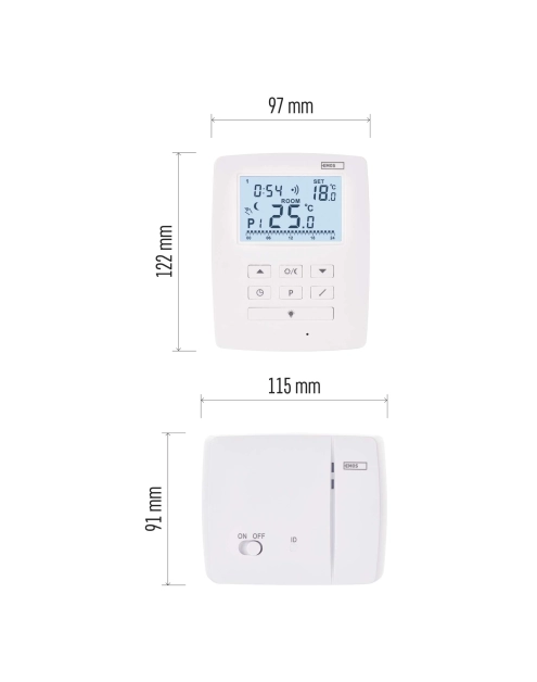 Zdjęcie: Termostat bezprzewodowy, pokojowy, programowalny z OpenTherm, P5611OT EMOS