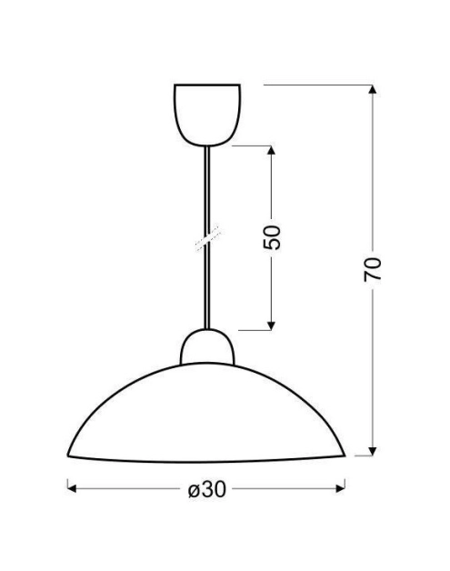 Zdjęcie: Lampa wisząca Vera miedziany 1x60 W E27 klosz alabastrowy CANDELLUX