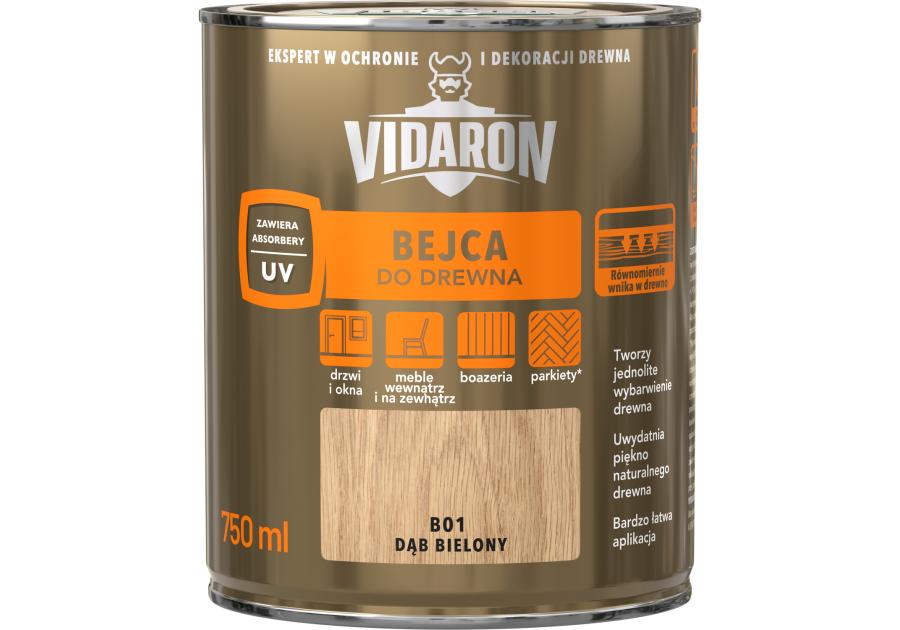 Zdjęcie: Bejca dąb bielony B01 0,75L VIDARON
