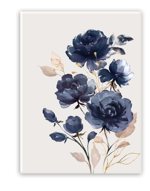 Zdjęcie: Obraz Glasspik Flowers 50x70 cm Gl300 Cream STYLER